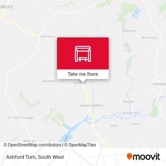 Ashford Turn map