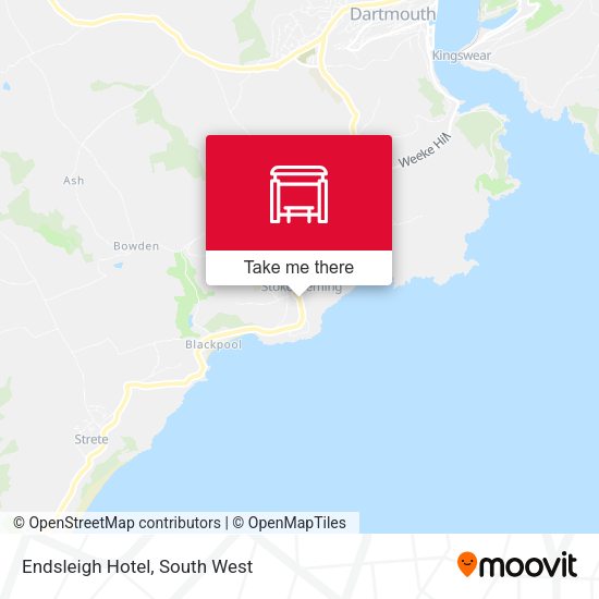 Endsleigh Hotel map