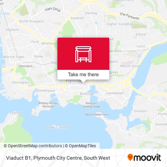 Viaduct B1, Plymouth City Centre map