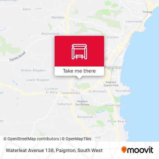 Waterleat Avenue 138, Paignton map