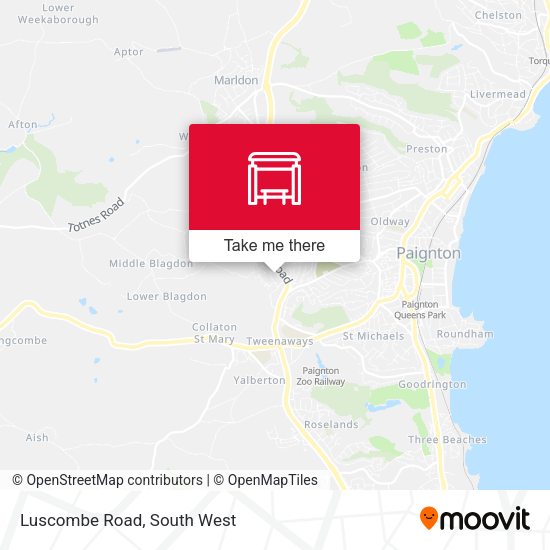 Luscombe Road map