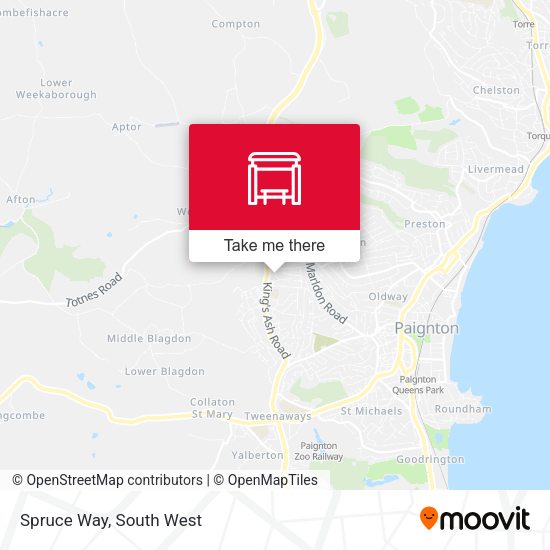 Spruce Way map