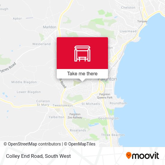 Colley End Road map