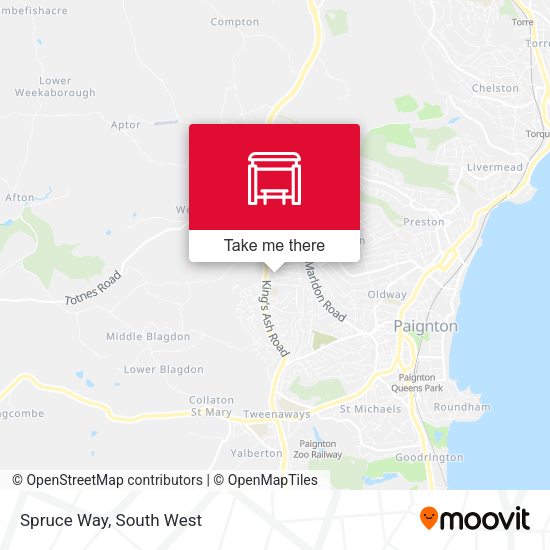 Spruce Way map