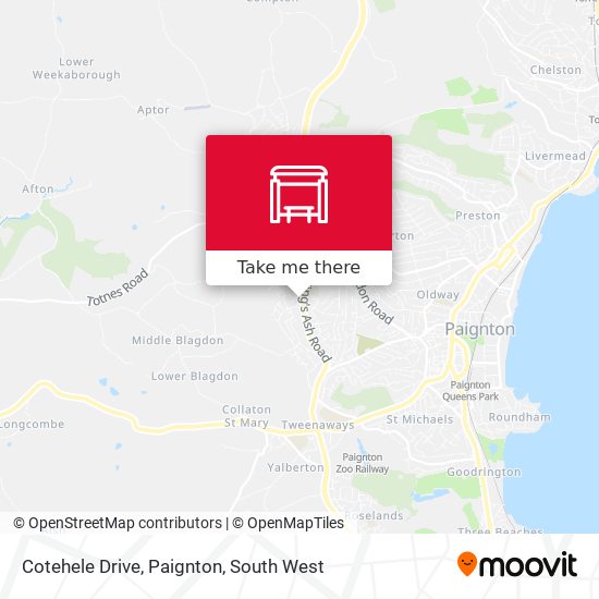 Cotehele Drive, Paignton map