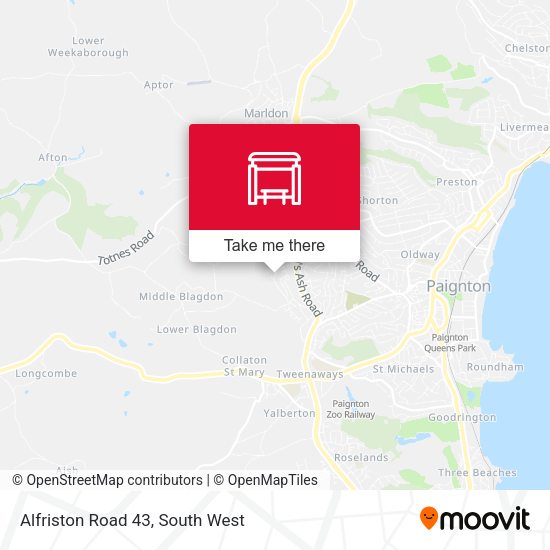 Alfriston Road 43 map