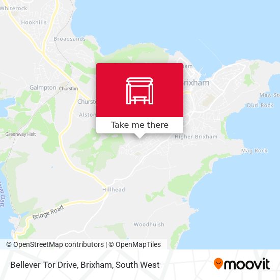 Bellever Tor Drive, Brixham map