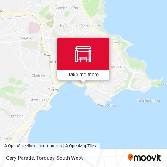 Cary Parade, Torquay map