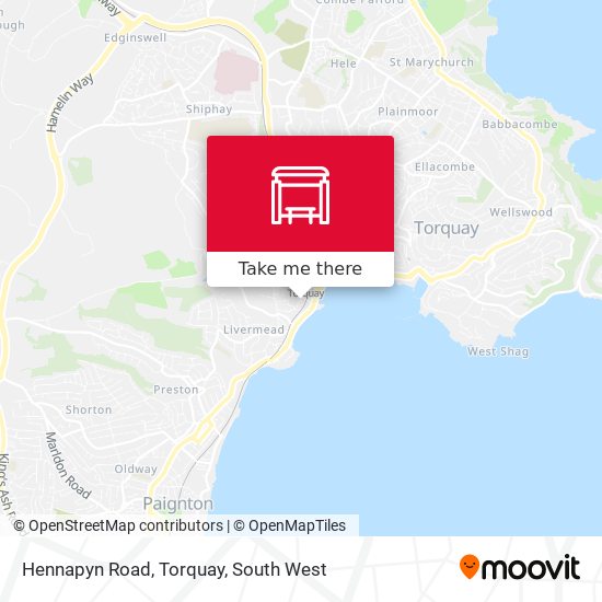 Hennapyn Road, Torquay map