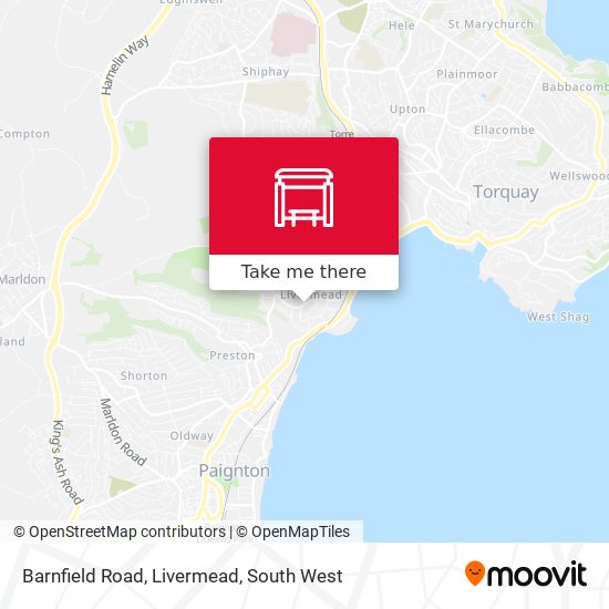 Barnfield Road, Livermead map