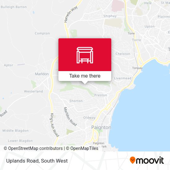 Uplands Road map