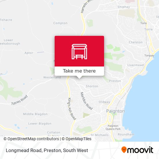 Longmead Road, Preston map