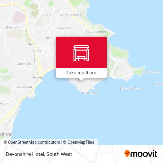 Devonshire Hotel map