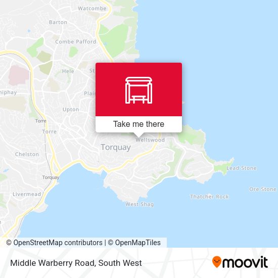 Middle Warberry Road map