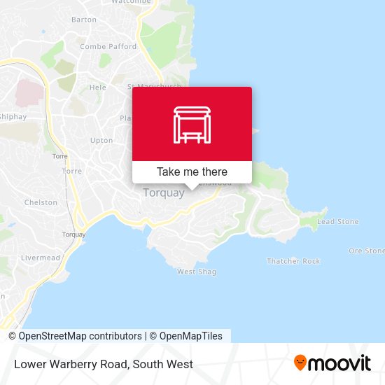 Lower Warberry Road map