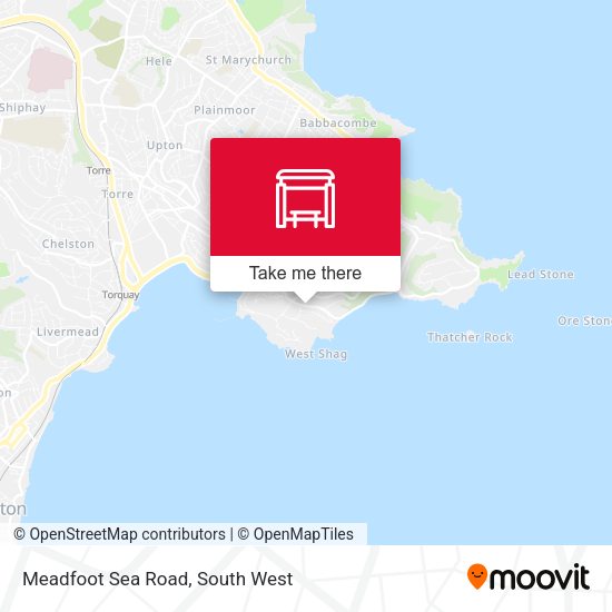 Meadfoot Sea Road map