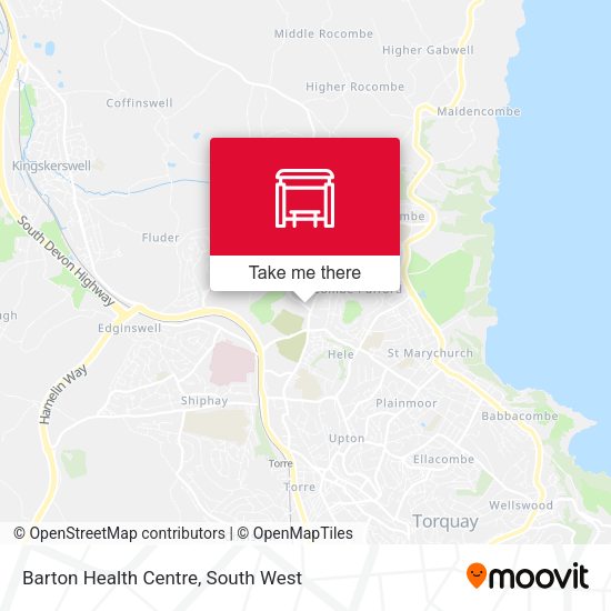 Barton Health Centre map