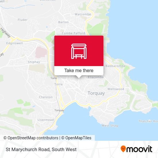 St Marychurch Road map