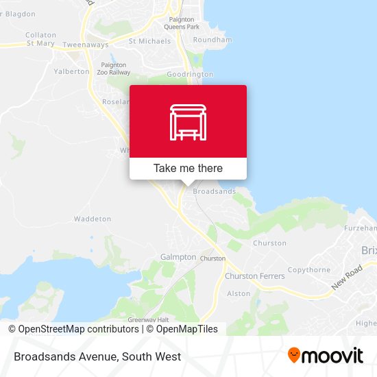 Broadsands Avenue map
