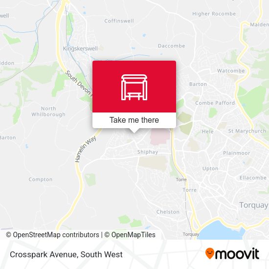 Crosspark Avenue map