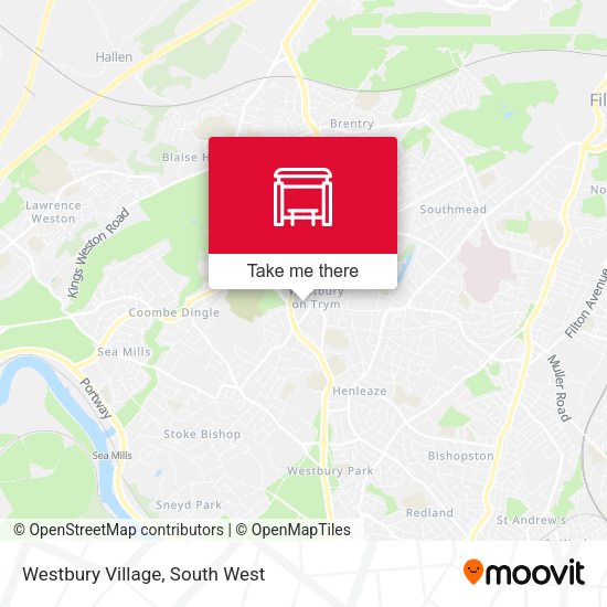 Westbury Village map