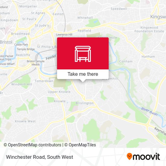 Winchester Road map