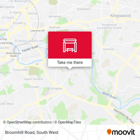 Broomhill Road map