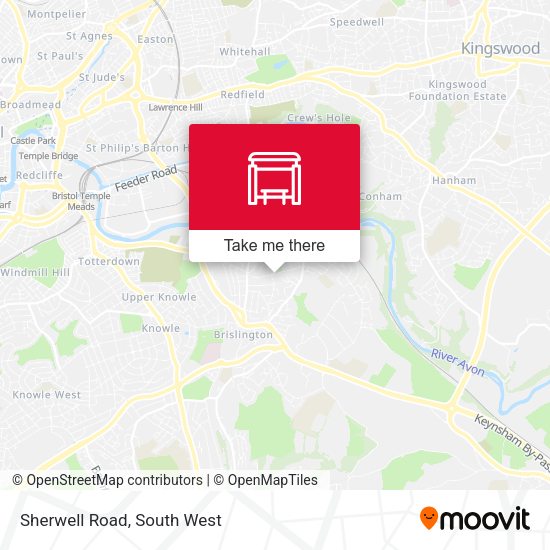 Sherwell Road map