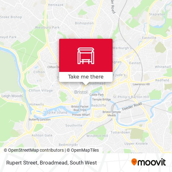 Rupert Street, Broadmead map