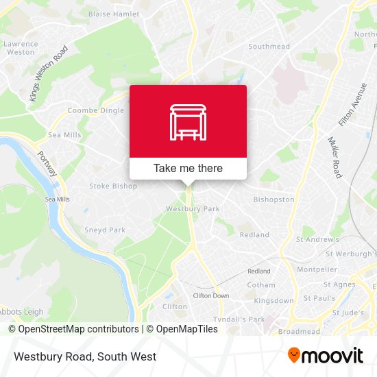 Westbury Road map