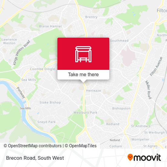 Brecon Road map