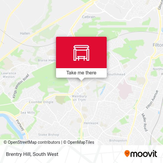 Brentry Hill map