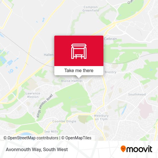 Avonmouth Way map