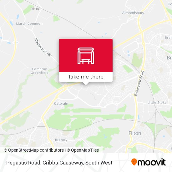 Pegasus Road, Cribbs Causeway map