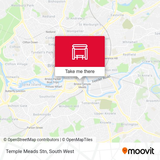 Temple Meads Stn map
