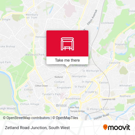 Zetland Road Junction map