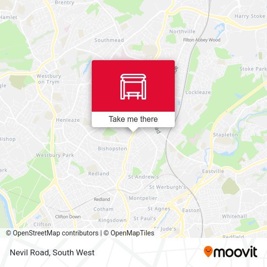 Nevil Road map