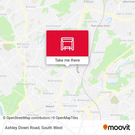 Ashley Down Road, Horfield map