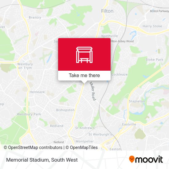 Memorial Stadium map