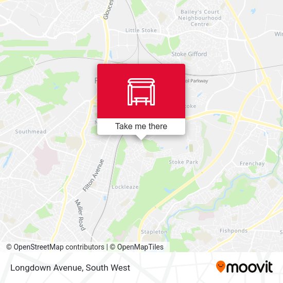 Longdown Avenue map
