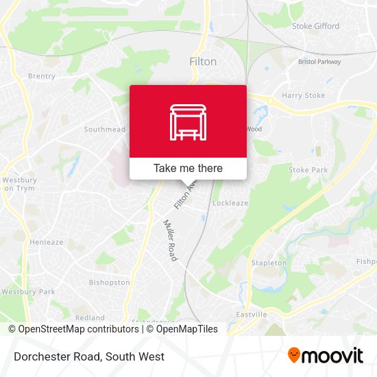 Dorchester Road map