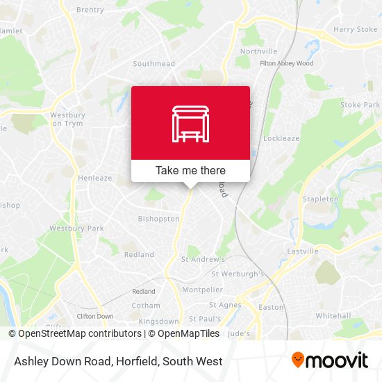 Ashley Down Road, Horfield map