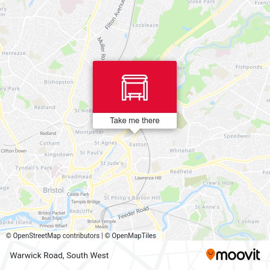 Warwick Road map