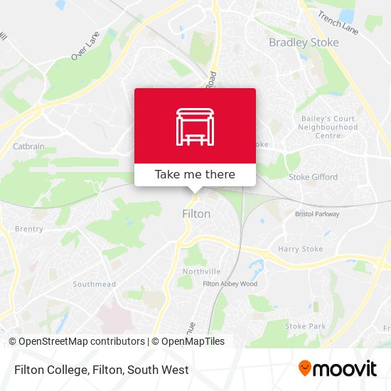 Filton College, Filton map