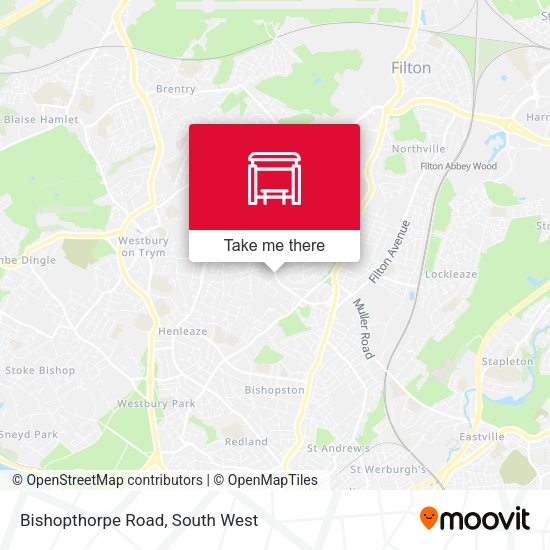 Bishopthorpe Road map