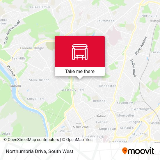 Northumbria Drive map