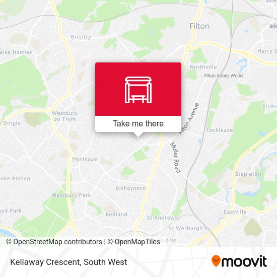 Kellaway Crescent map