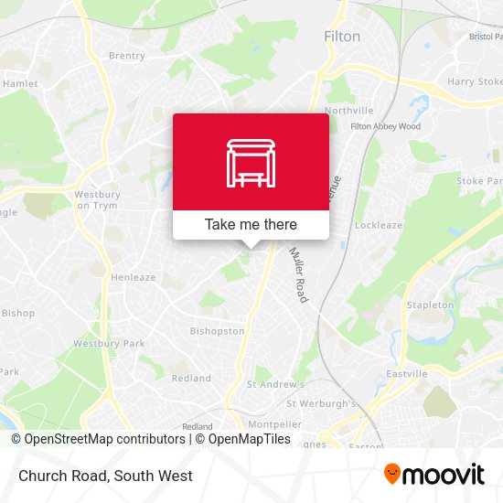 Church Road map