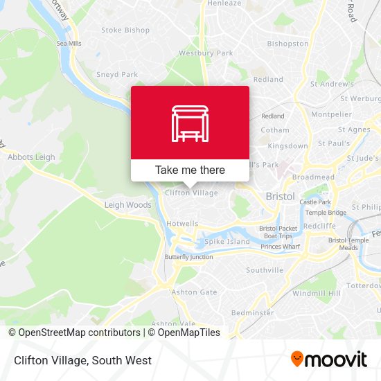 Clifton Village map