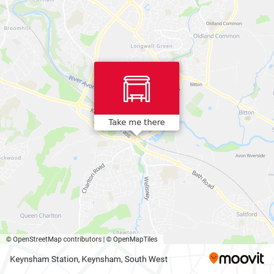 Keynsham Station, Keynsham map